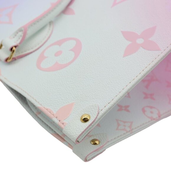 Louis Vuitton Onthego GM Monogram Giant Canvas Tote Bag Sunrise Pastel - Picture 7 of 13